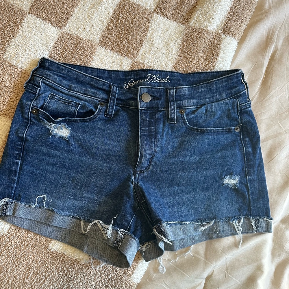 Dark Blue Jean Shorts
